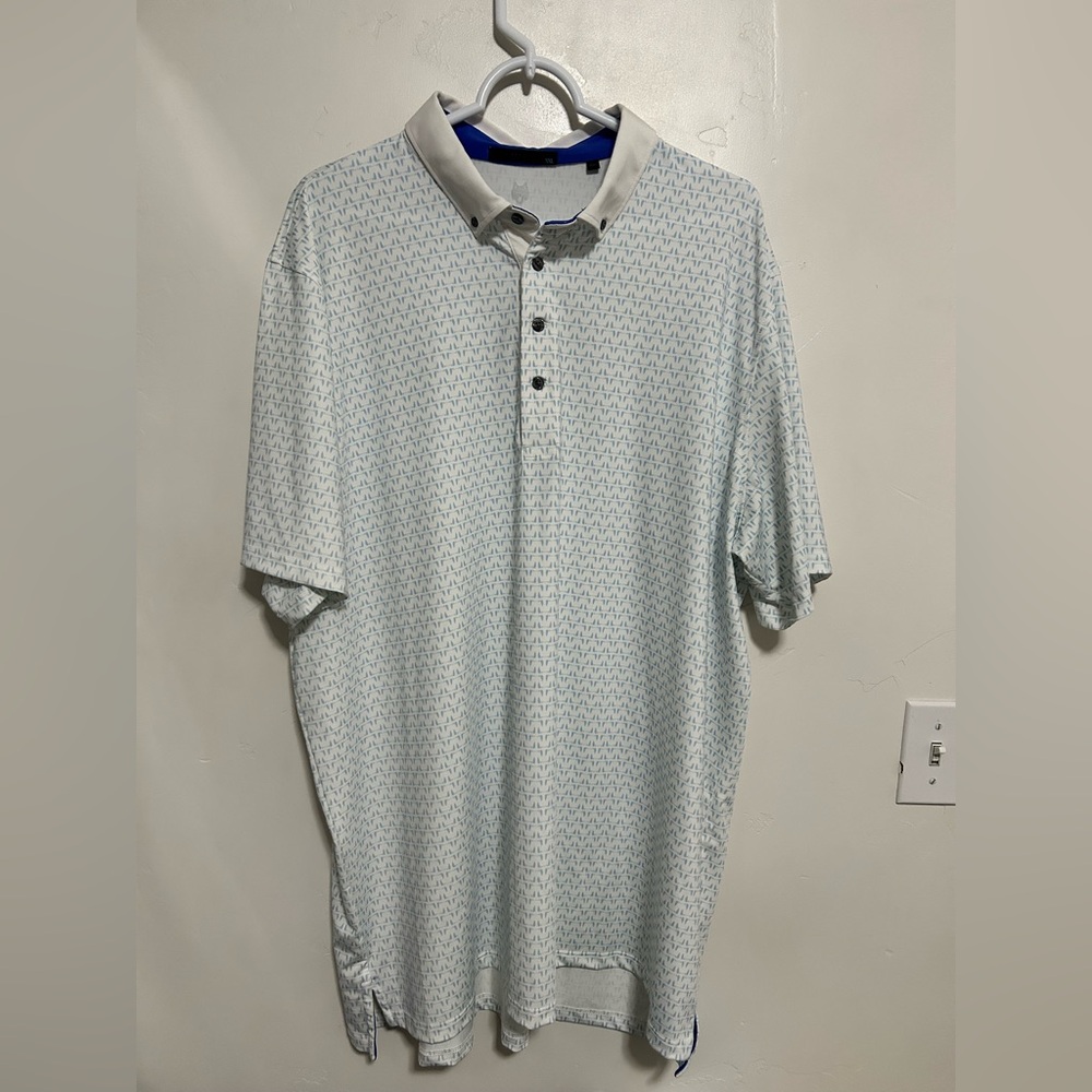 Greyson wolf print golf polo size‎ xxl